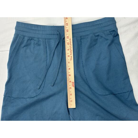 Up West Women’s M High Rise Corton Drawstring Shorts 6.5” Inseam Blue Pockets - Picture 10 of 10